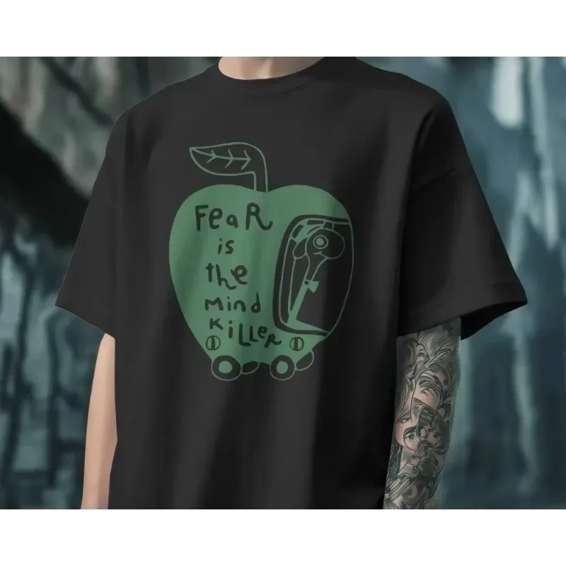 Feminine Fear Is The Killer of The Soul T-shirt, Fun Bookworm Printed T-shirt for Men and Women, Suitable for All Seasons