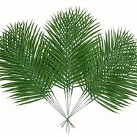 5pcs 40cm Artificial Plant Tropical Palm Leaves Decoration Summer Hawaiian Jungle Party DIY Wedding Garden Decor Artificial Plan