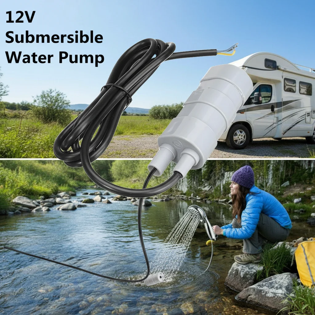 12V Whale Marine Submersible Water Pump High Flow for Caravan RV Motorhome Household Garden Tools