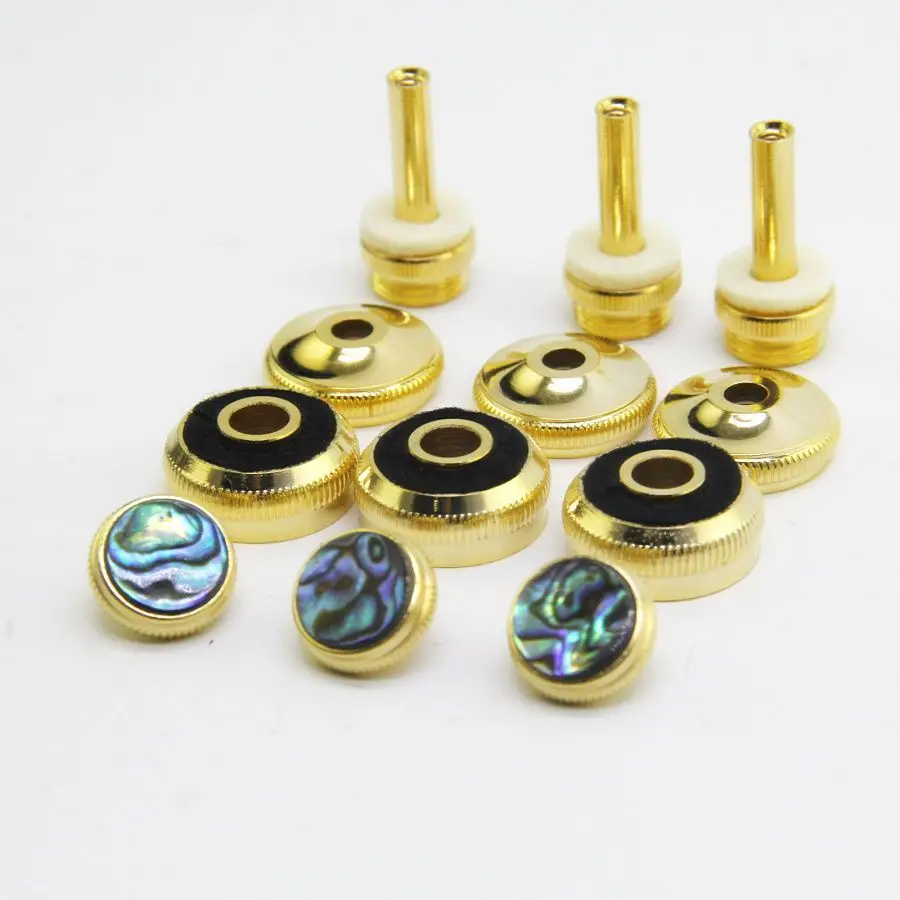 1set Bach Trumpet Musical Instrument Accessories Link Rod Trumpet Lower Cover Upper Cover Key Clip Gold Plated