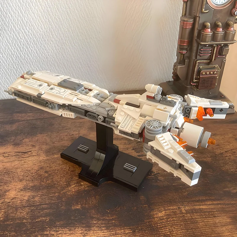MOC المركبة الفضائية المتمردين Pelta-Class القتالية الفرقاطة وزارة الدفاع Tantive IV اللبنات الطوب لتقوم بها بنفسك تجميع اللعب الهدايا