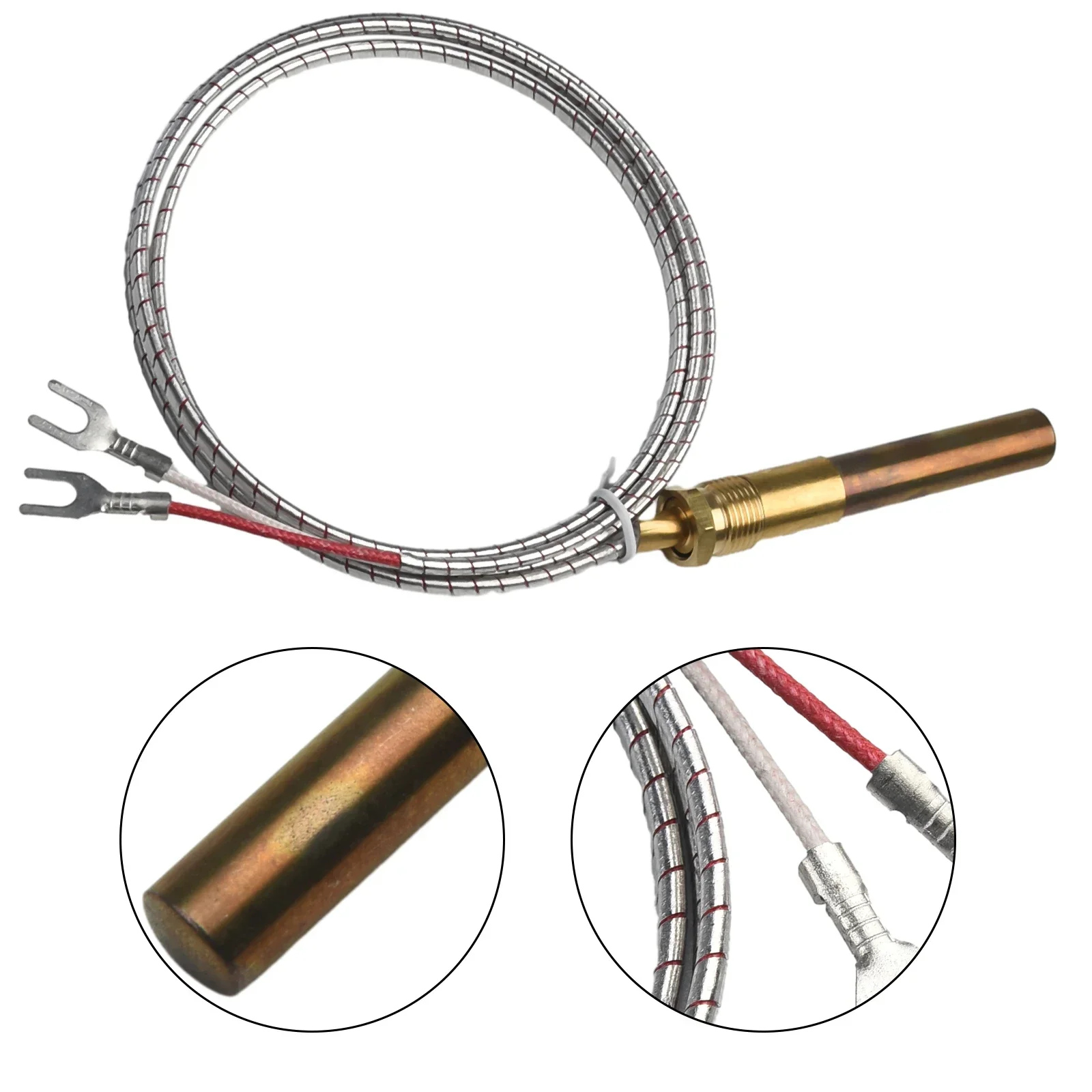 Gas Fireplace Heater Temperature Sensor Thermopile Thermocouple Suitable for Propane Appliances High Sensitivity