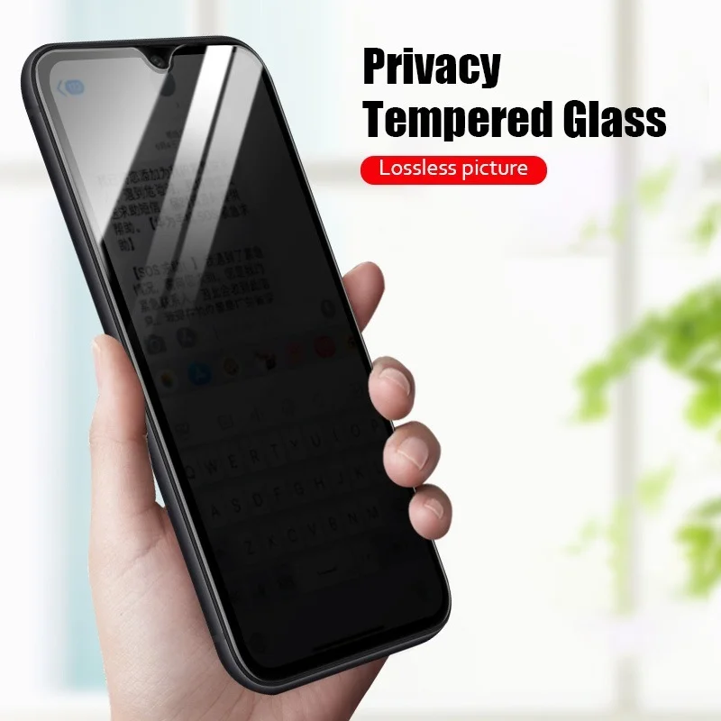 Full Cover Tempered Glass for Huawei Y9S Y7P Y8P Private Glass for Huawei Nova 5T P Smart 2019 S Z  Anti-Spy Screen Protector