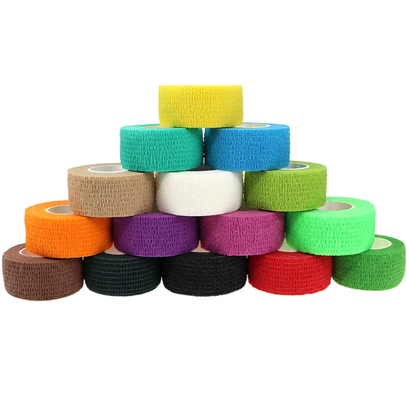 12 Piece Vet Wrap Pet First Aid Tape Self Adherent Cohesive Bandage for Dogs Cats Horses Breathable Non-Woven Elastic Sport Tape