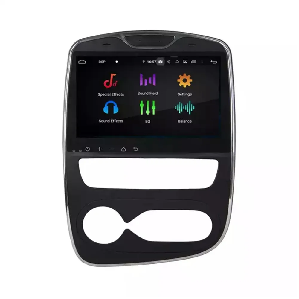 10.1 "أندرويد 14 MT8667 سيارة مشغل وسائط متعددة 8 كور 8 + 256G 8 + 128G لرينو كليو 2017-2018 AT/MT راديو الصوت ستيريو Carplay #2