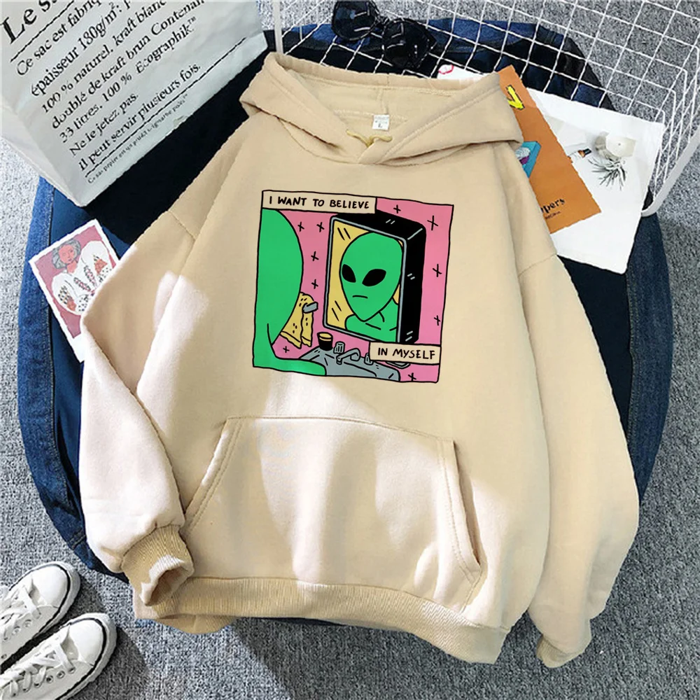 Alien hoodies women japanese Kawaii hoddies women long sleeve top clothing