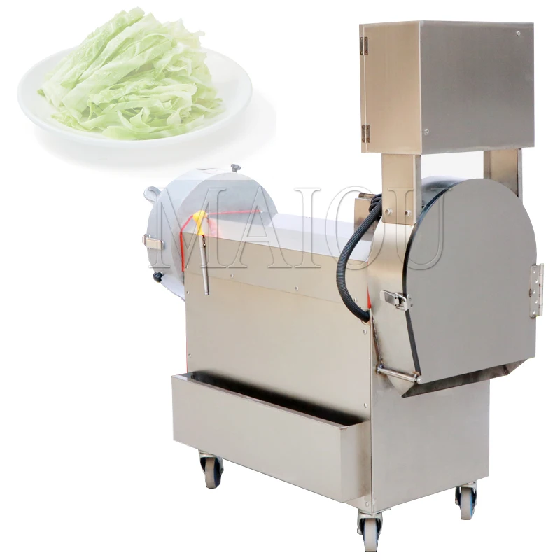 Dual Head Vegetable Cutter Commercial Multifunctional Fully Automatic Canteen Potato Shredding And Cutting Machine