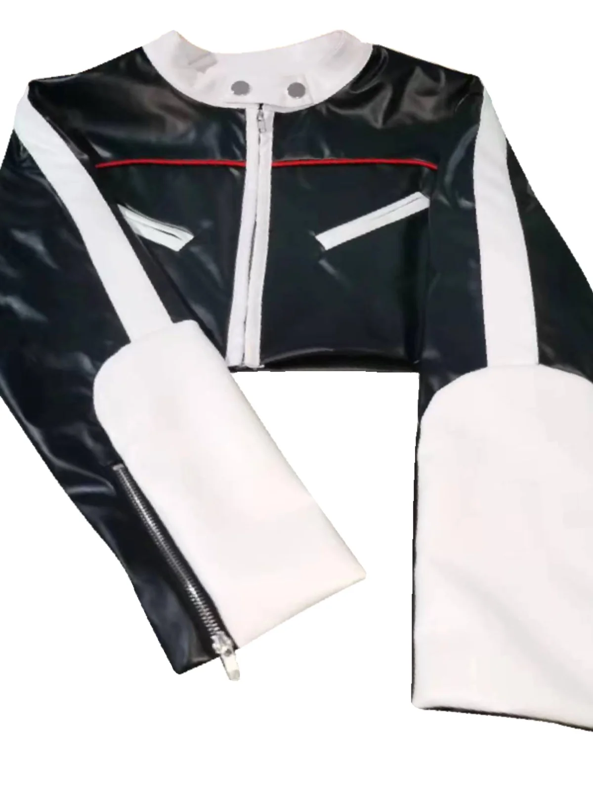 New Kitsch Leather Jacket Set for Women Jazz Dance Stage Costume Adult Student Dancewear Trendy Chinese Style Autumn Collection view 5
