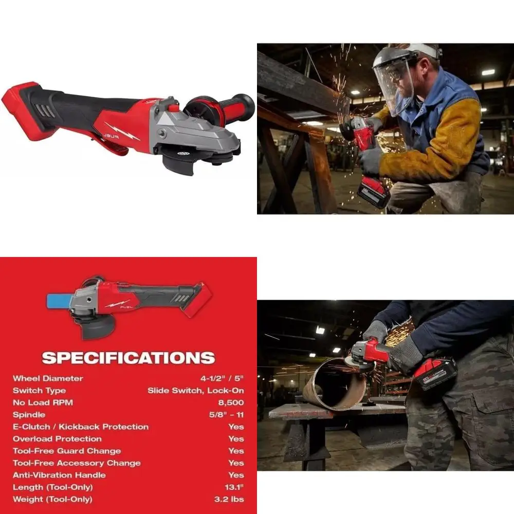 

5 Inch Flathead Brake Paddle Switch Angle Grinder, No Lock, Heavy Duty, Industrial Grade, Suitable for Metalworking