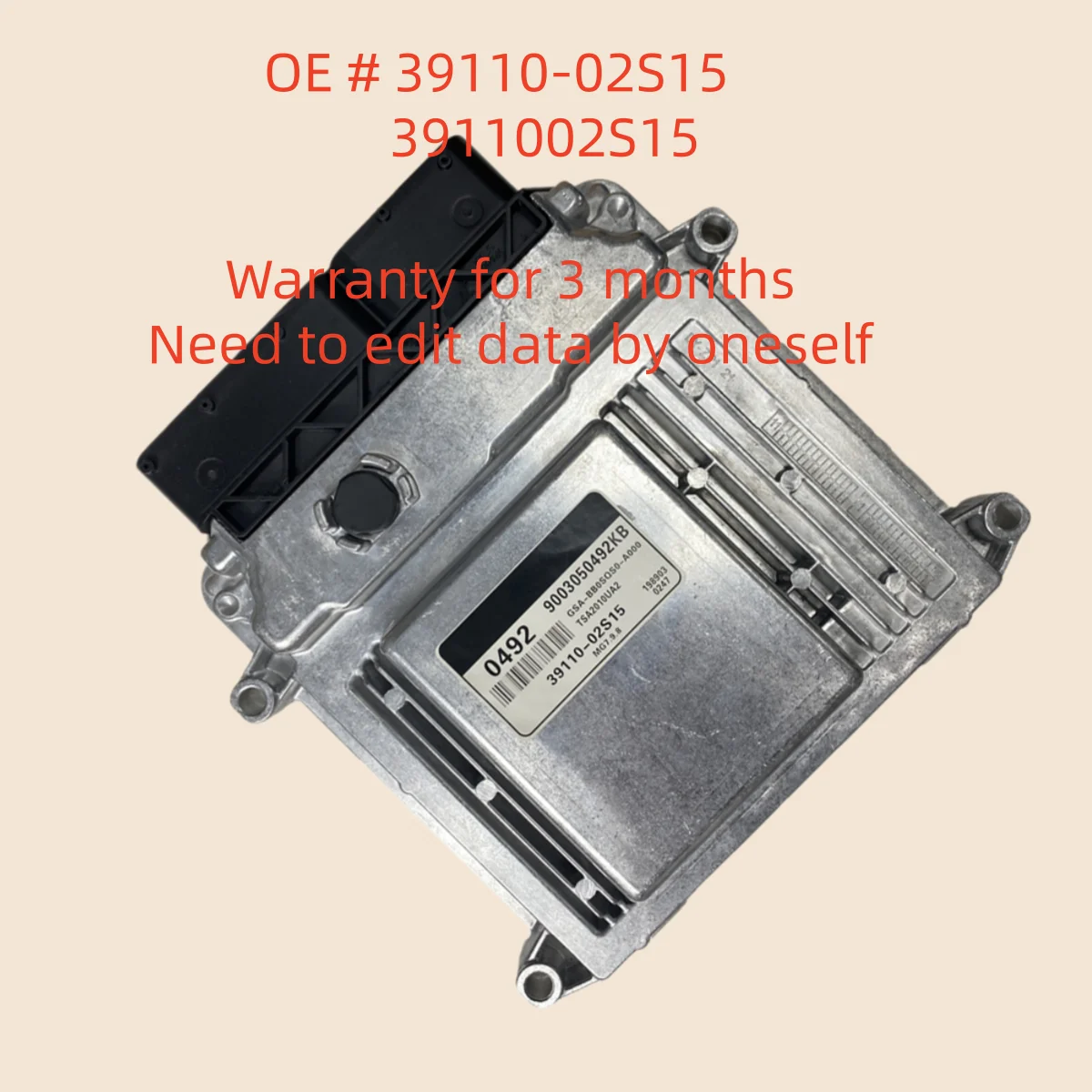 

high quality 39110-02S15 3911002S15 MG7.9.8 ECU Control Board ECM Control Unit Electronic Controller Module For Hyundai