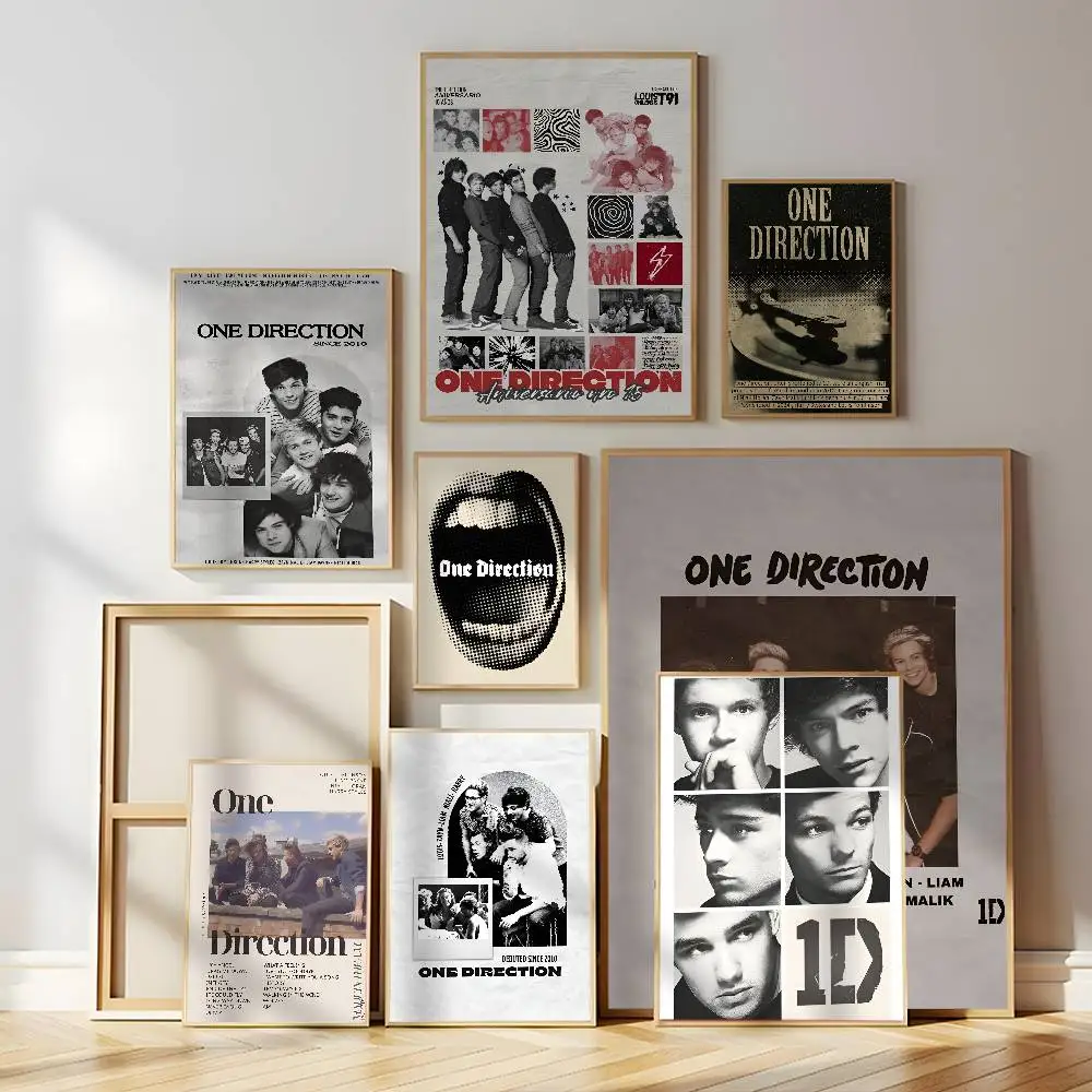 Band One D-Direction Poster Self-adhesive Wall Mural Art Waterproof Sticker For Bar Room Decor High Quality Print Gift