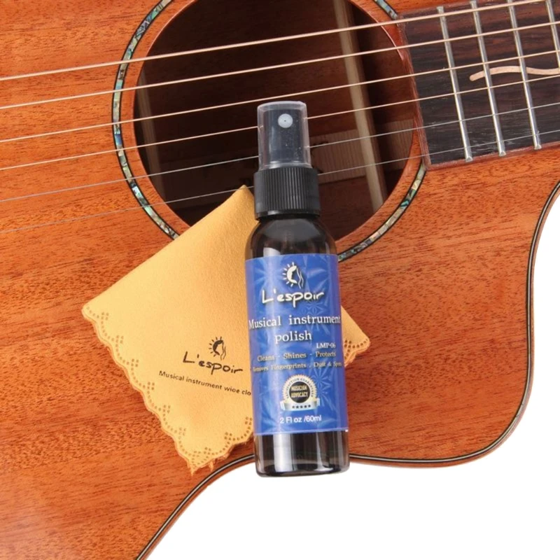 60 Chitarra Tastiera Infermieristica Olio Fretboard Olio Panno Pulizia Set Universale Chitarra Ukulele Strumento Cura