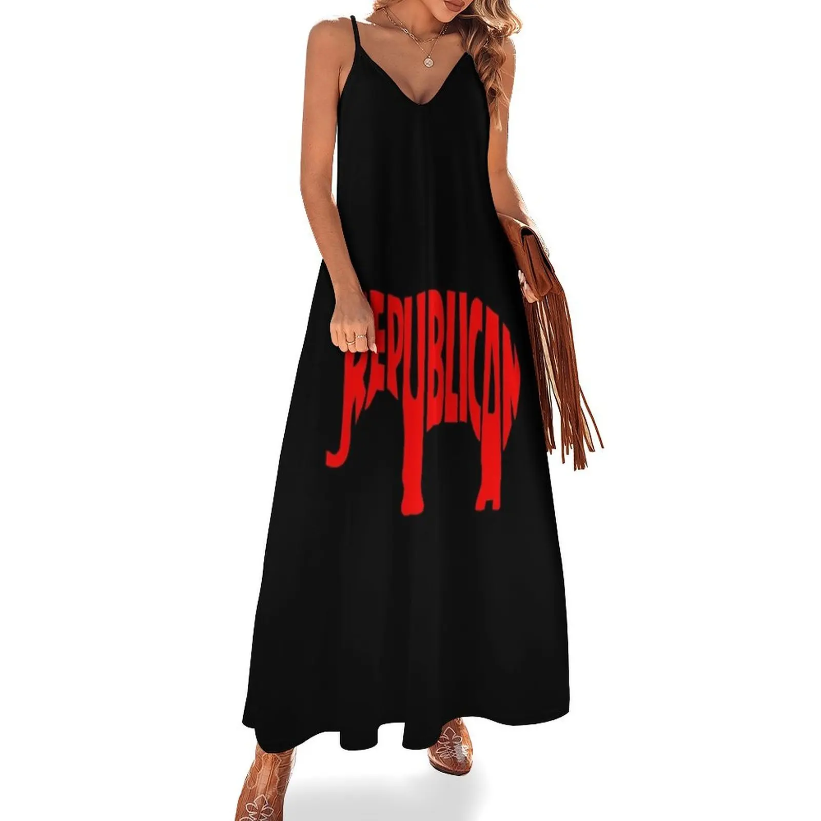 

Republican Party Sleeveless Long Dress Women long dress wedding dresses for parties Dress
