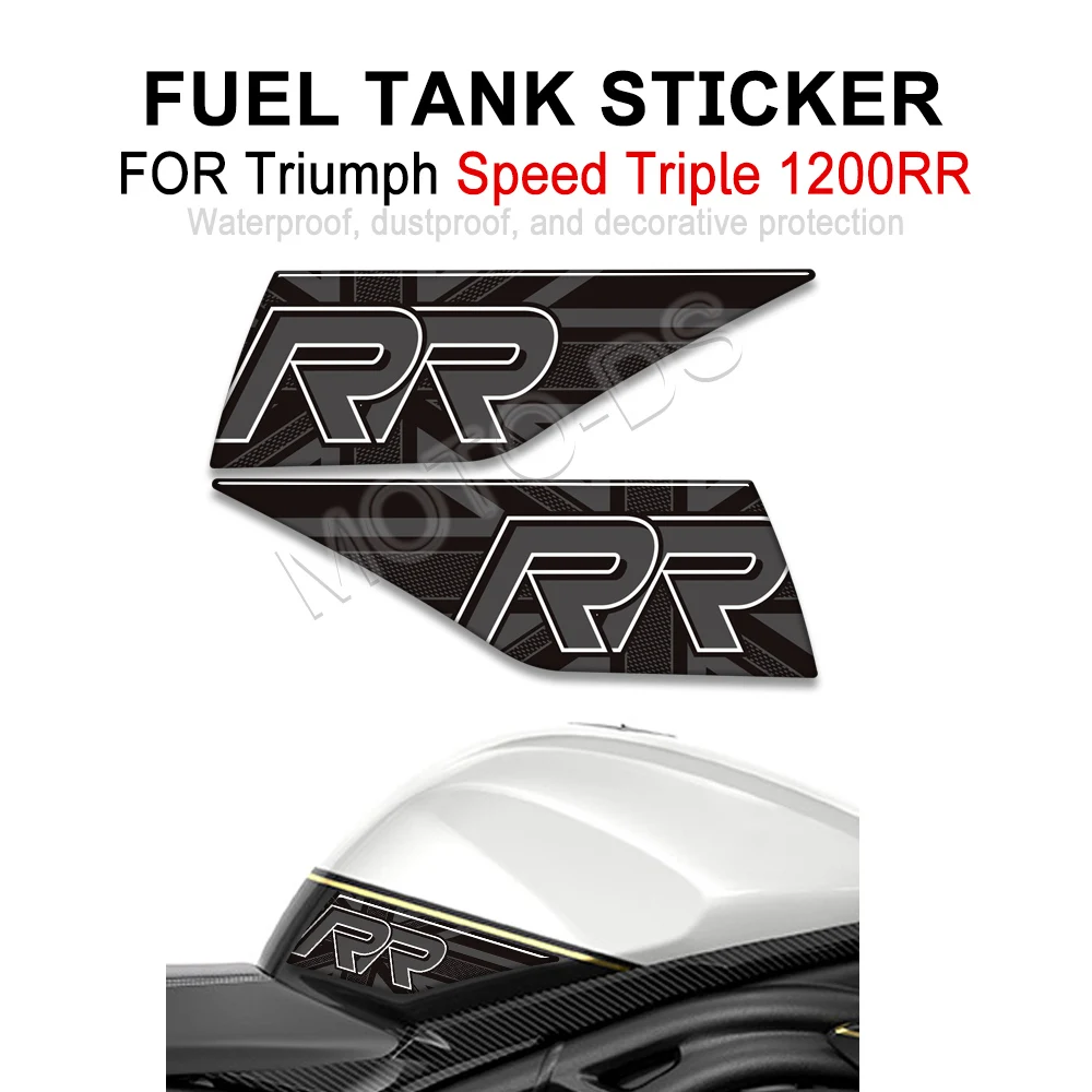 

﻿ 1200RR Motorcycle Fuel Oil Kit Knee Tank Pad Protector Stickers Decals For Triumph Speed Triple 1200RR 1200 RR