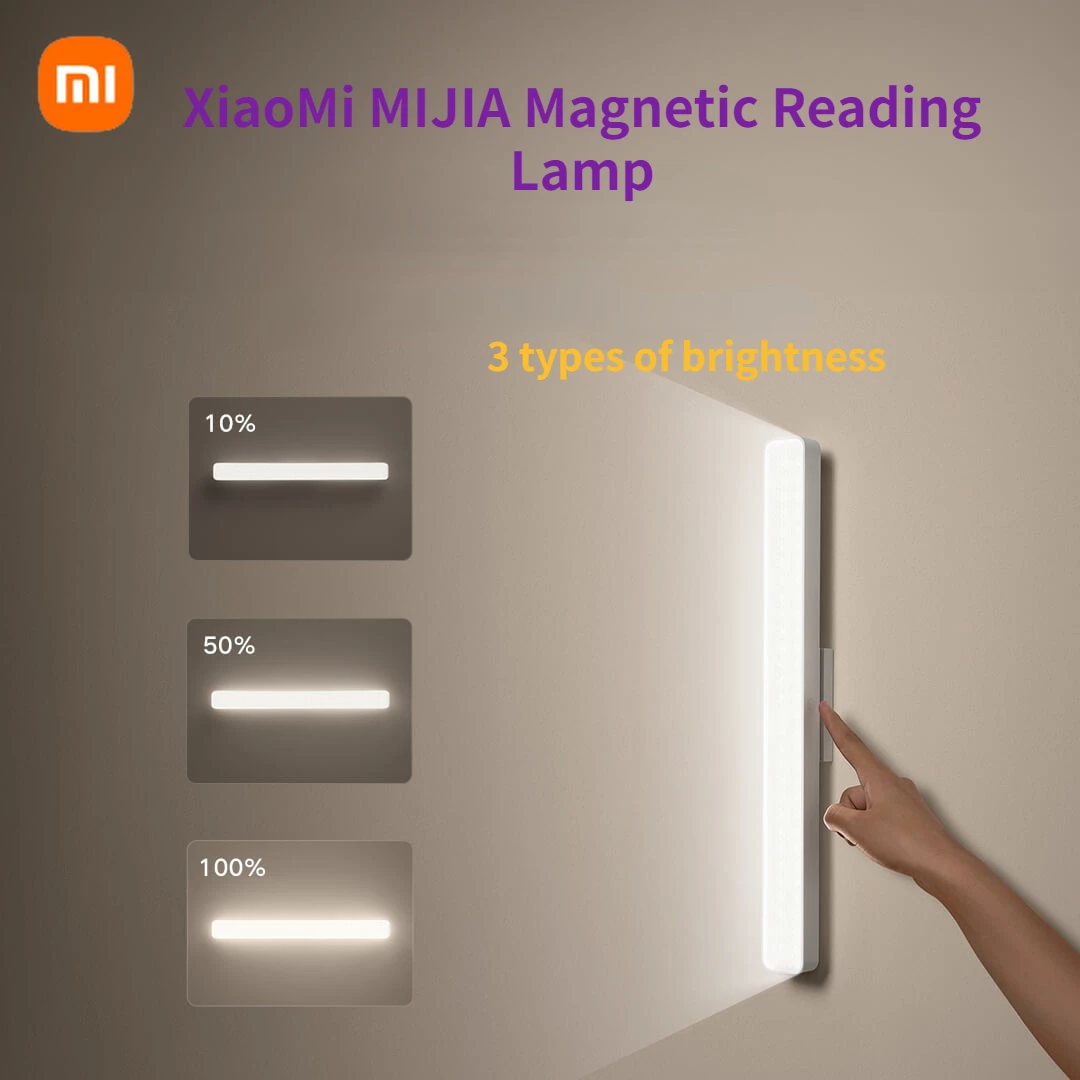 

Магнитная лампа для чтения Xiaomi MIJIA, светодиодный светильник для стола с зарядкой от USB, портативный приглушаемый светильник для спальни