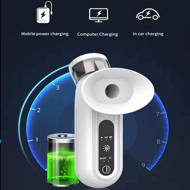 بخاخ رذاذ محمول لترطيب العين بالضغط الحراري، مدلك بخار لتعب العين، جهاز تجميل العين المنزلي المحمول #1