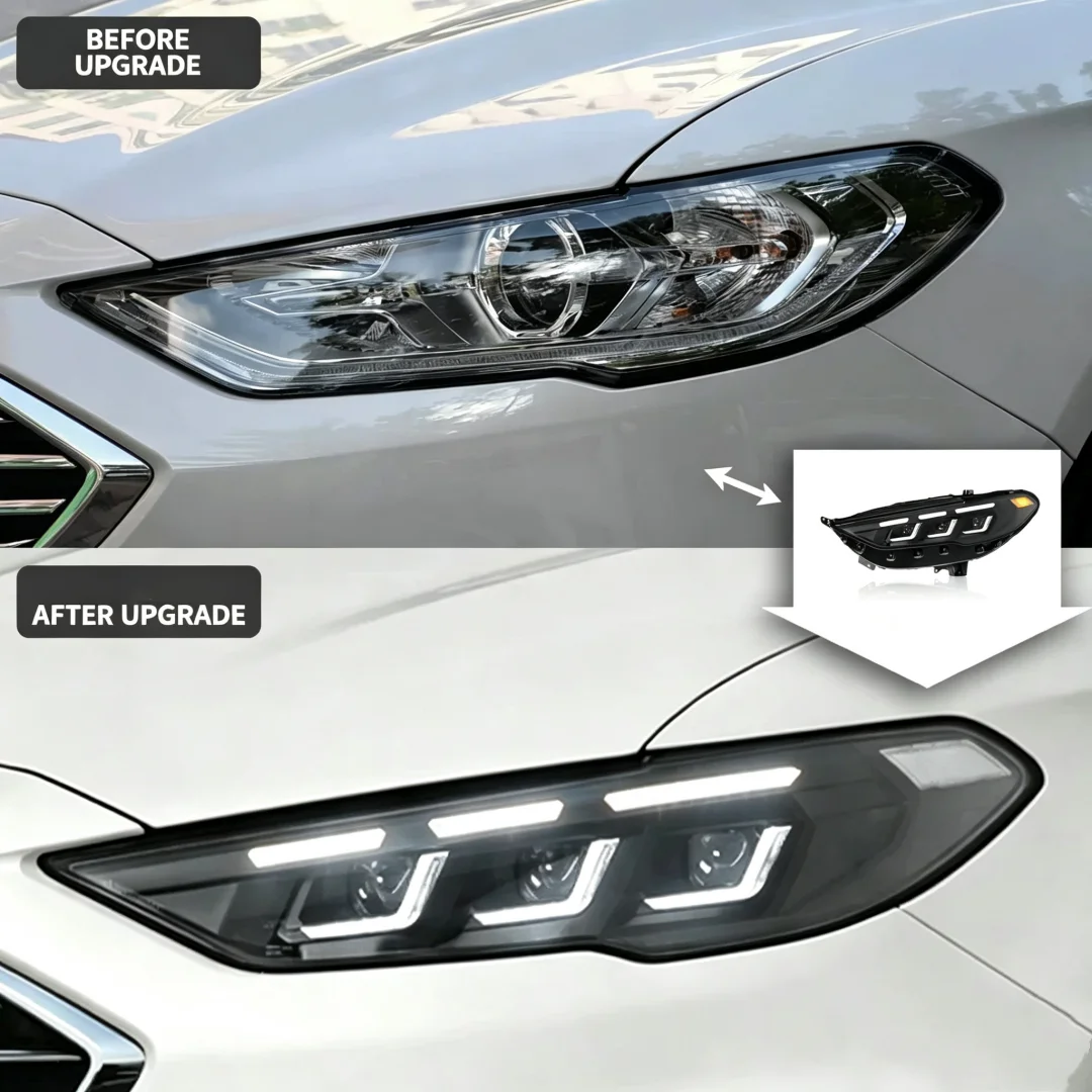 Front led Headlight Headlamp for Ford Mondeo 17-21 Low High Beam with Sequential Turn Signal