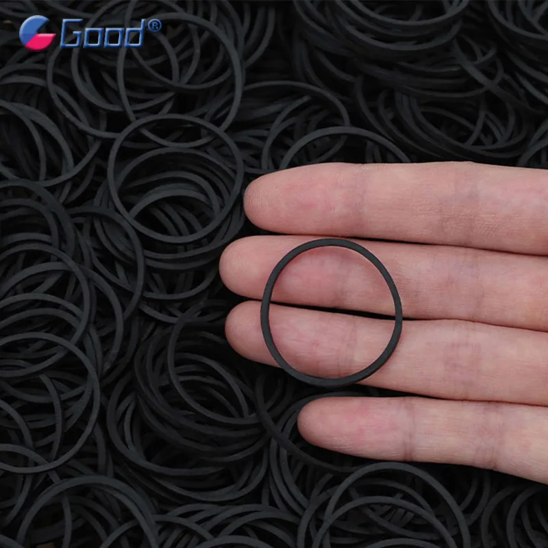 Diameter 19/25/40mm Black Rubber Band School Office Home Industria High Elastic Rubber Bands Stretchable O Rings