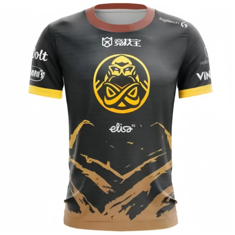 ENCE IEM Jersey CSGO Team ESports 3D printing breathable T-shirt Men Fans Game Tops Summer Sleeve Camouflage Clothing Uniform