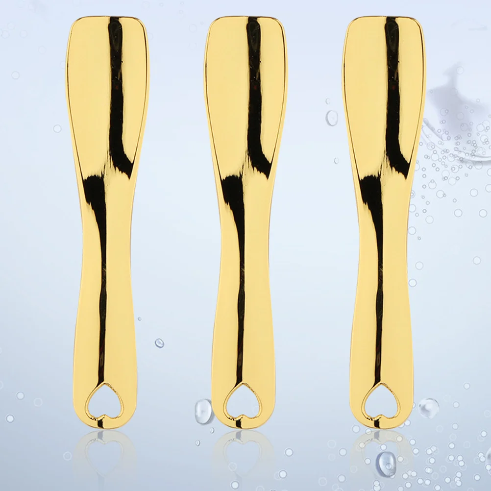 3 stücke Gesichtsmaske Löffel Metall Augencreme Löffel Für Make-Up Hautpflege Werkzeug Applikator Glatte Schönheit Geschenk Frauen