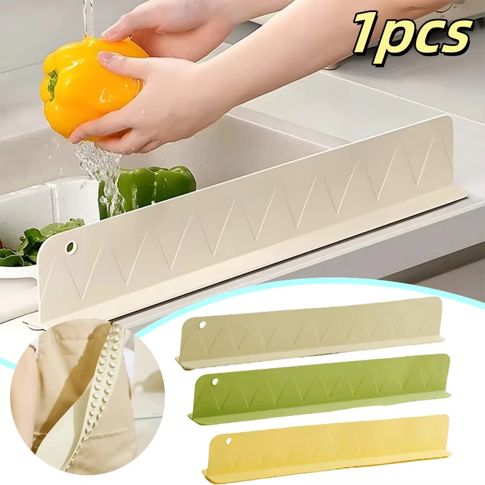 

Water Blocking Board Household Sink Waterproof Partition Bathroom Sink Protective Clothing Splash Proof Faucet Silicone Baffle