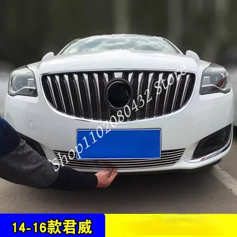 For Buick Regal 2014 2015 2016 High-quality Stainless Steel Front Center Racing Mesh Bumper Grills Billet Grille Cover Grills