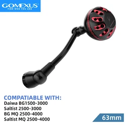 Garo Karatas Daiwa BG MQ Saltist 1500-8000 iplik kolu 65mm balıkçılık makaraları için Gomexus güç kolu