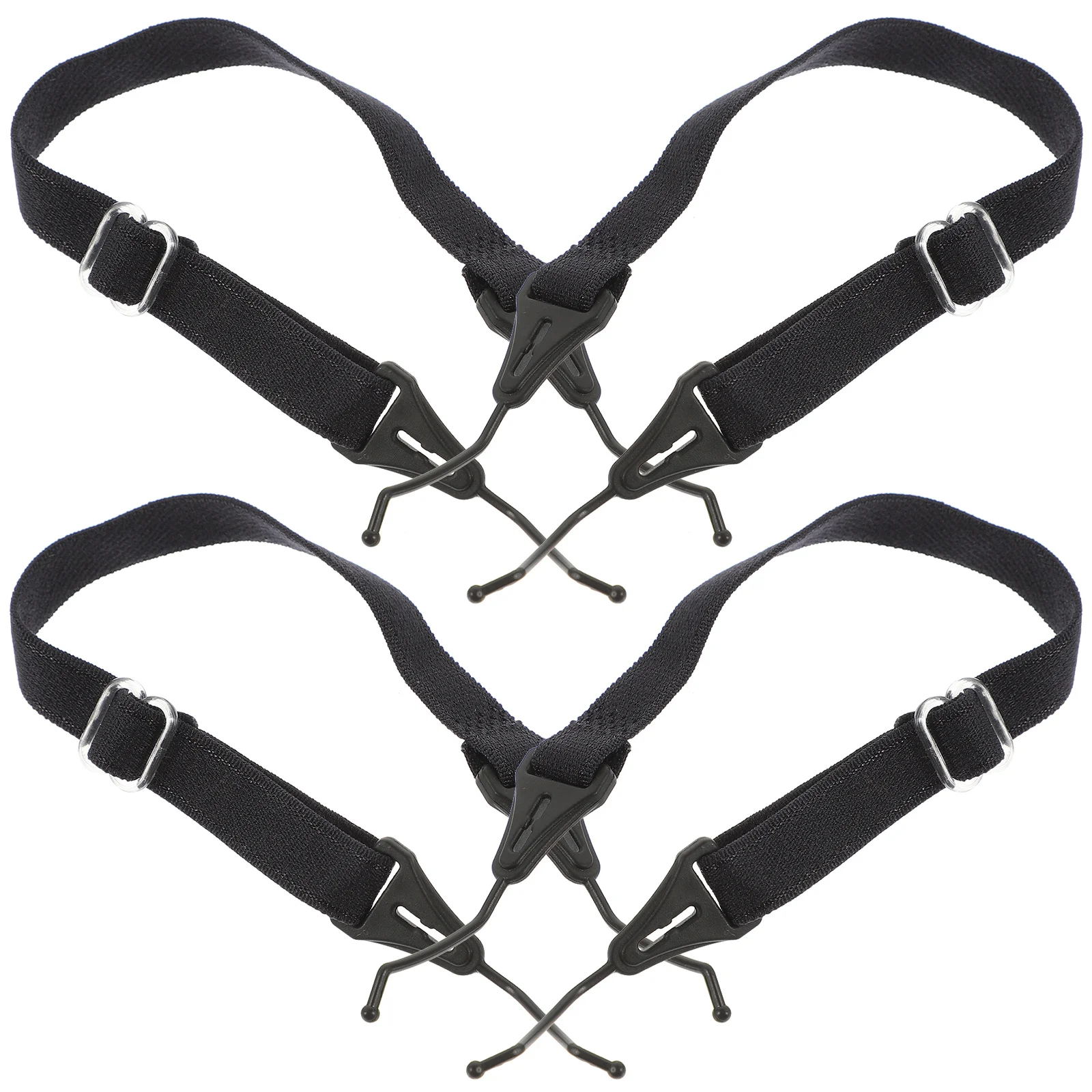 

4 Pcs Glasses Strap Chain Eyeglasses Chains Elasticity Straps Black Non-slip Retainer Cord