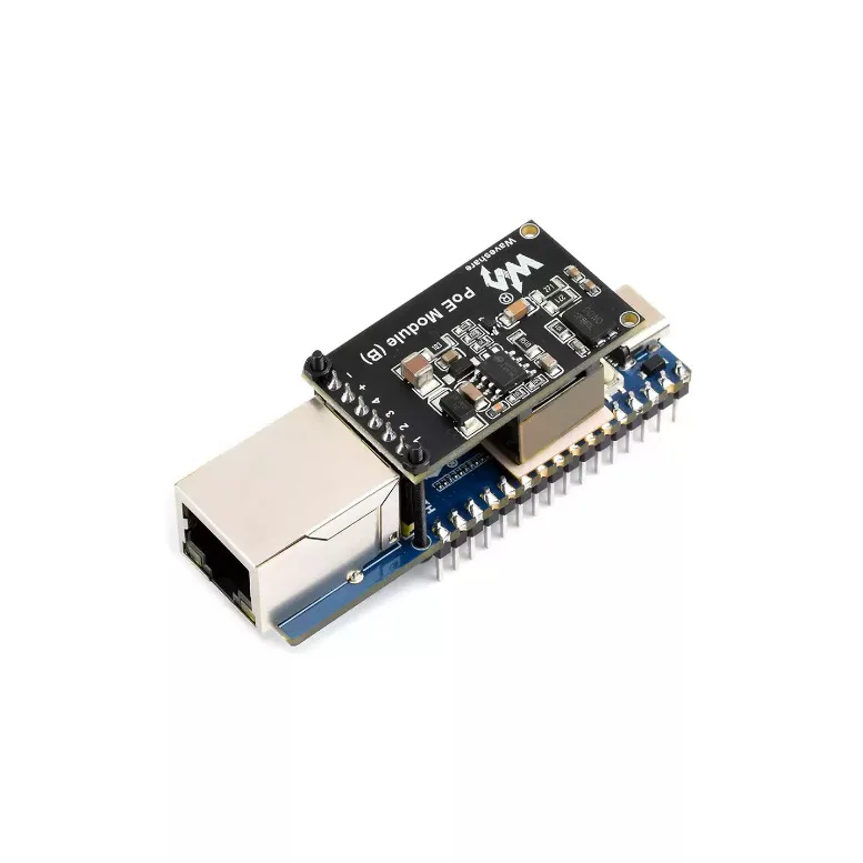RP2350A Ethernet Development Board with W6300 RJ45, Optional PoE, Dual-Core Arm/RISC-V, 16MB Flash and USB Type-C
