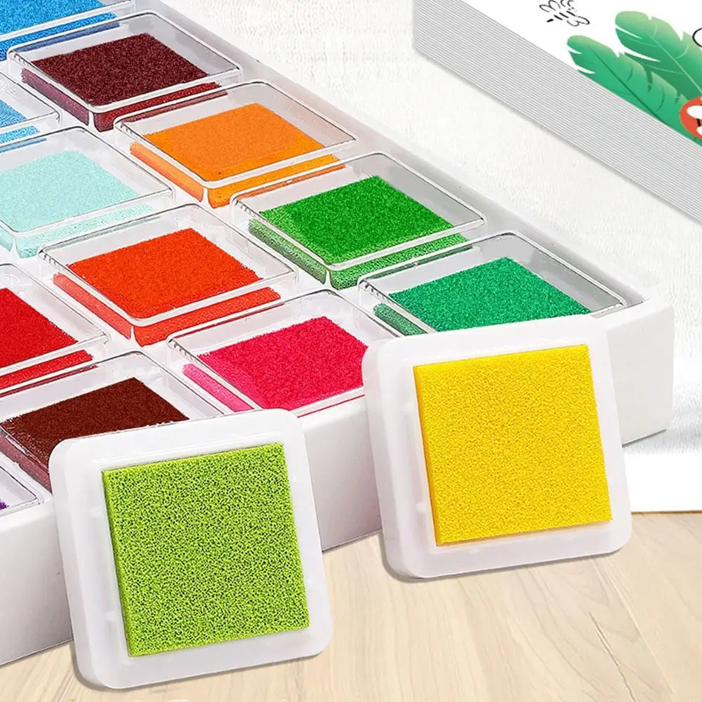Funny 12/24 Color Finger Paint Set Cartoon Pattern DIY Painting Finger Painting Album Coloring Books Montessori Learning Drawing