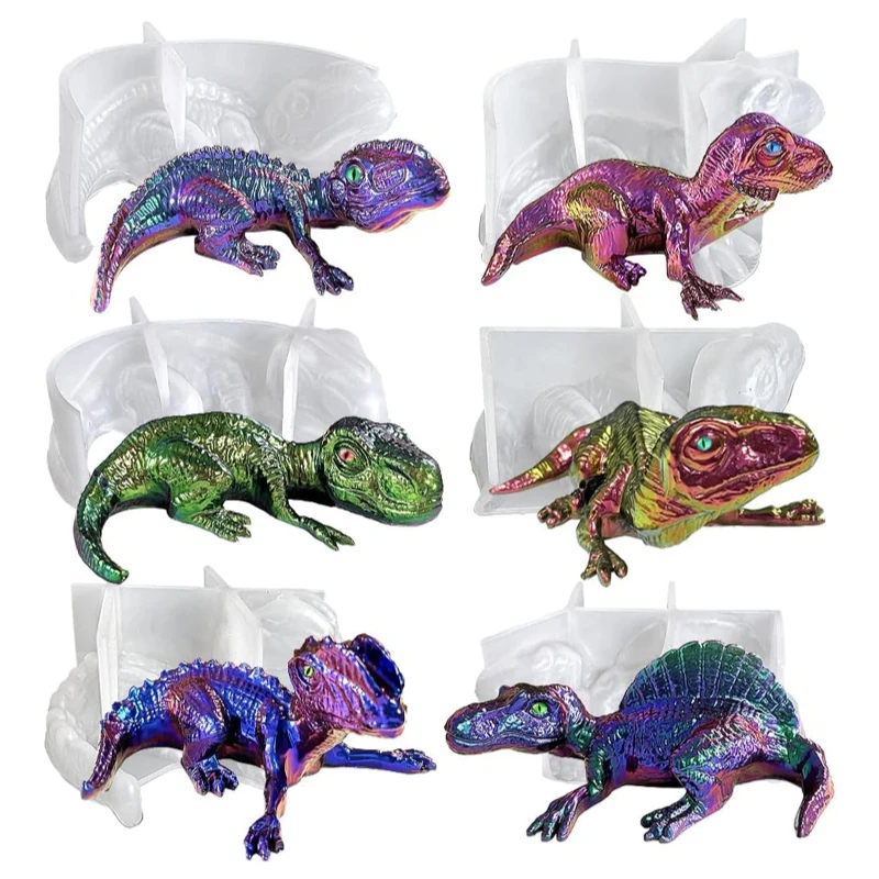 

3D украшения в виде динозавров, силиконовая форма, форма для динозавра ручной работы из эпоксидной смолы, сделай сам, глина, ремесла, брелок, кулон, клей, ювелирные инструменты