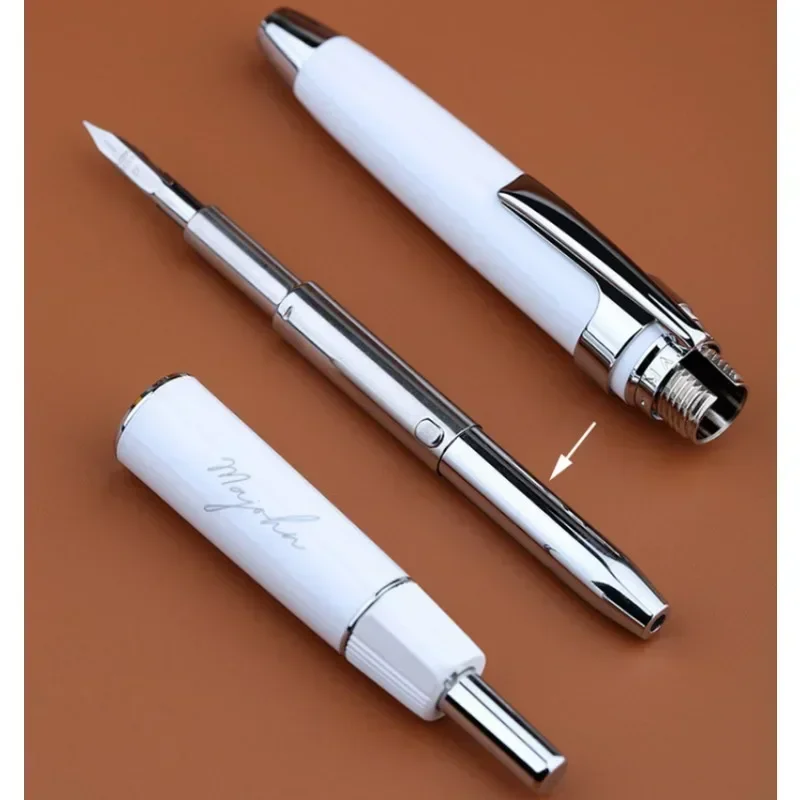 MAChain-Stylo à encre HN Final Craftsman A3 pour adultes, corps en résine, écriture pour étudiants, stylo à pointe cachée, stylo à pointe rotative, nouveau