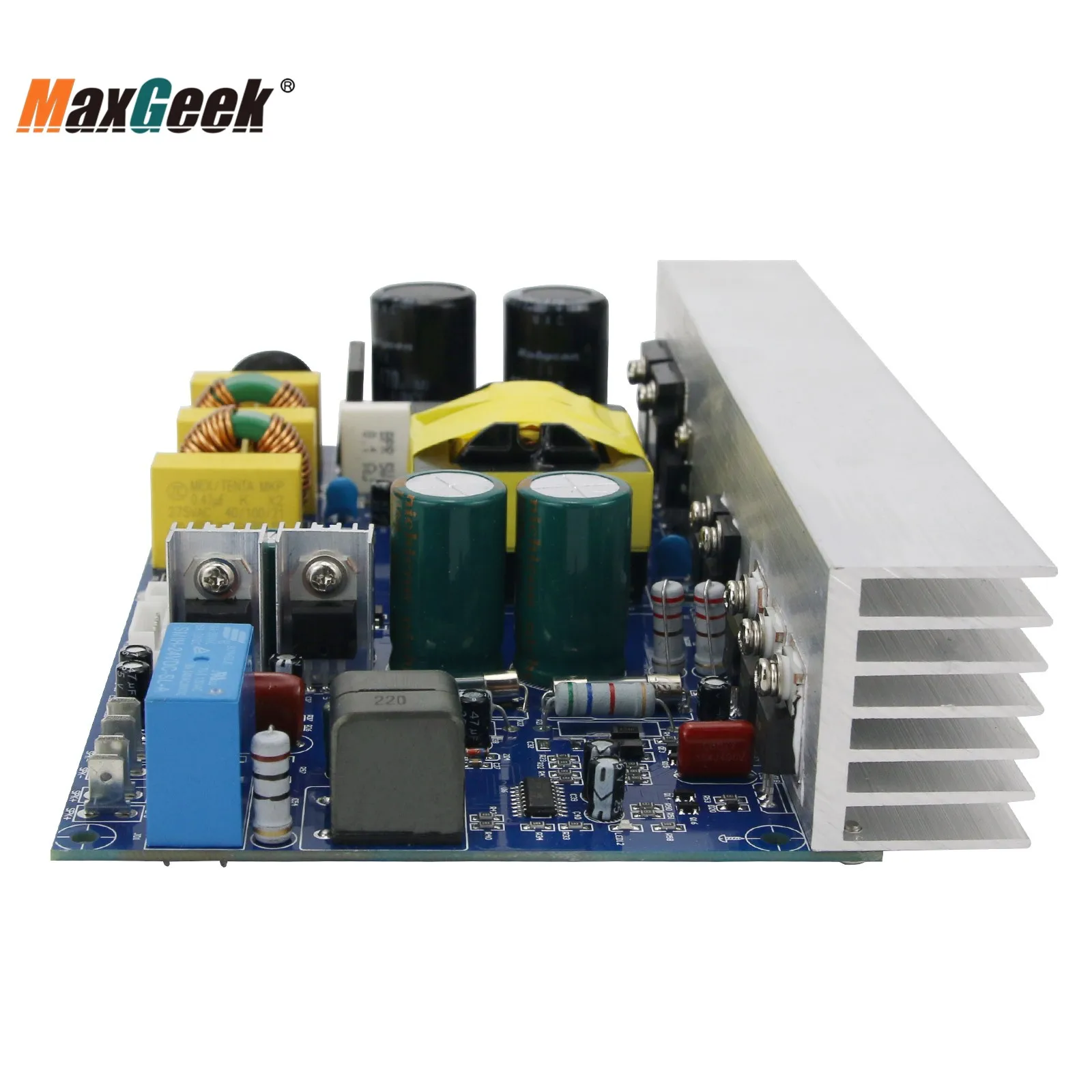 Imagem -02 - Placa Amplificadora de Potência Maxgeek Peak 1000w Classe d Placa Amplificadora de Potência Mono com Fonte de Alimentação de Comutação