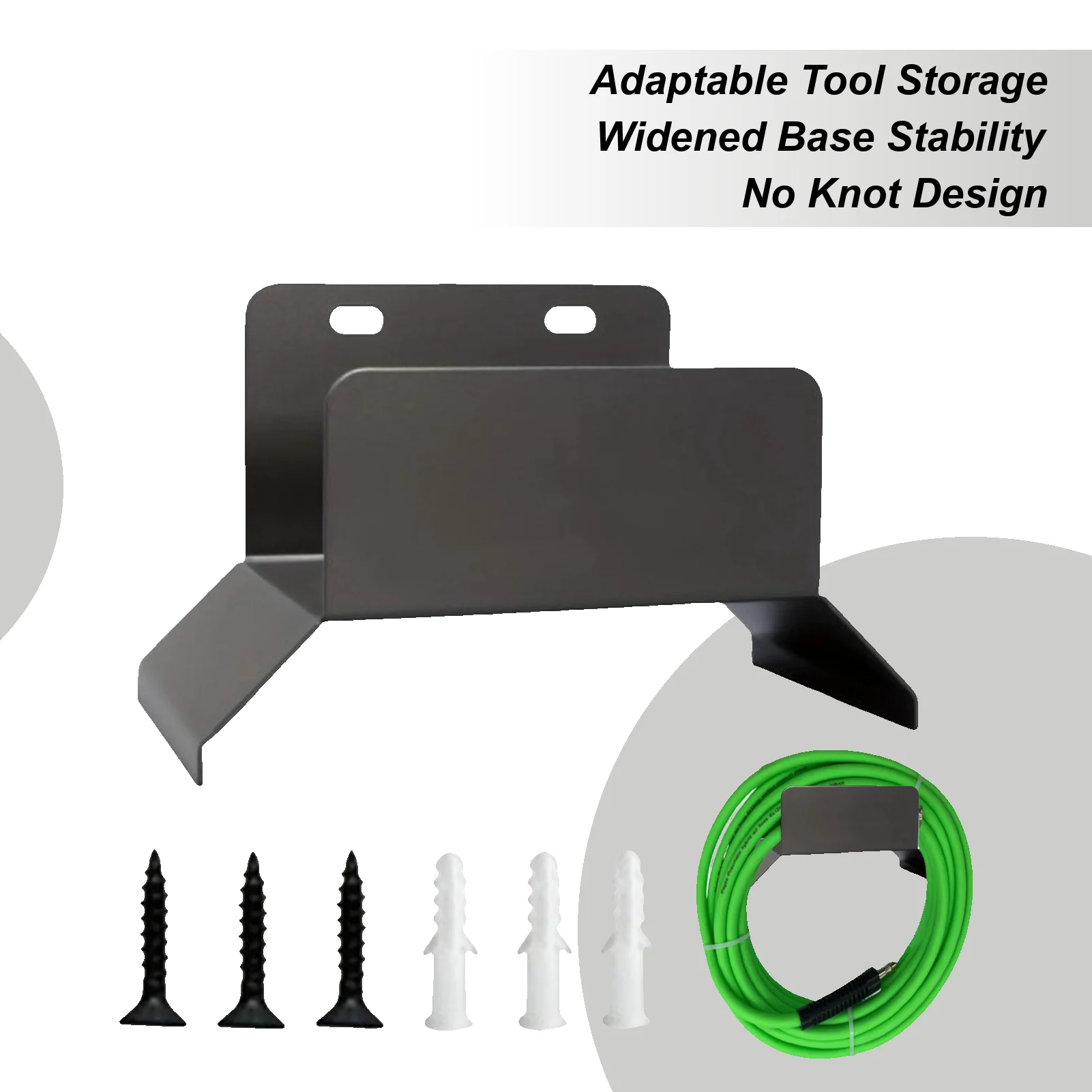 1pcs Wall Mounted Garden Irrigation Hose Pipe Hanger Iron Rack Tap Watering Hose Organizer Storage Holder Pipe Winding Frame