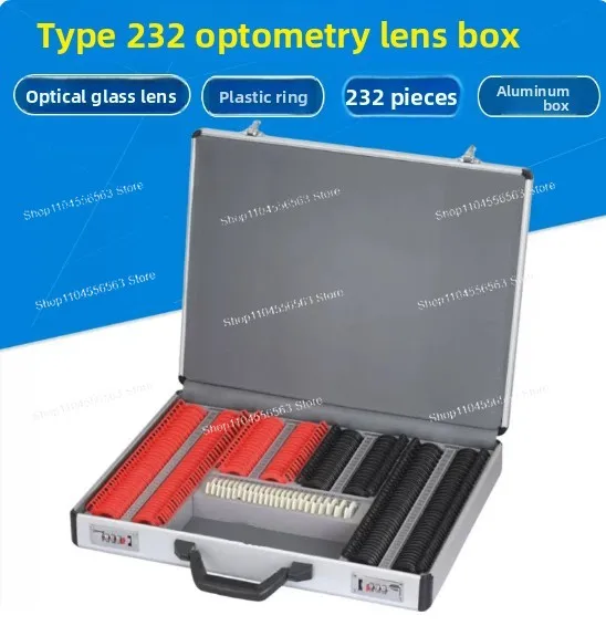 

232 sets of A-grade lens optometry vision testing kits, equipped with plastic edge prisms