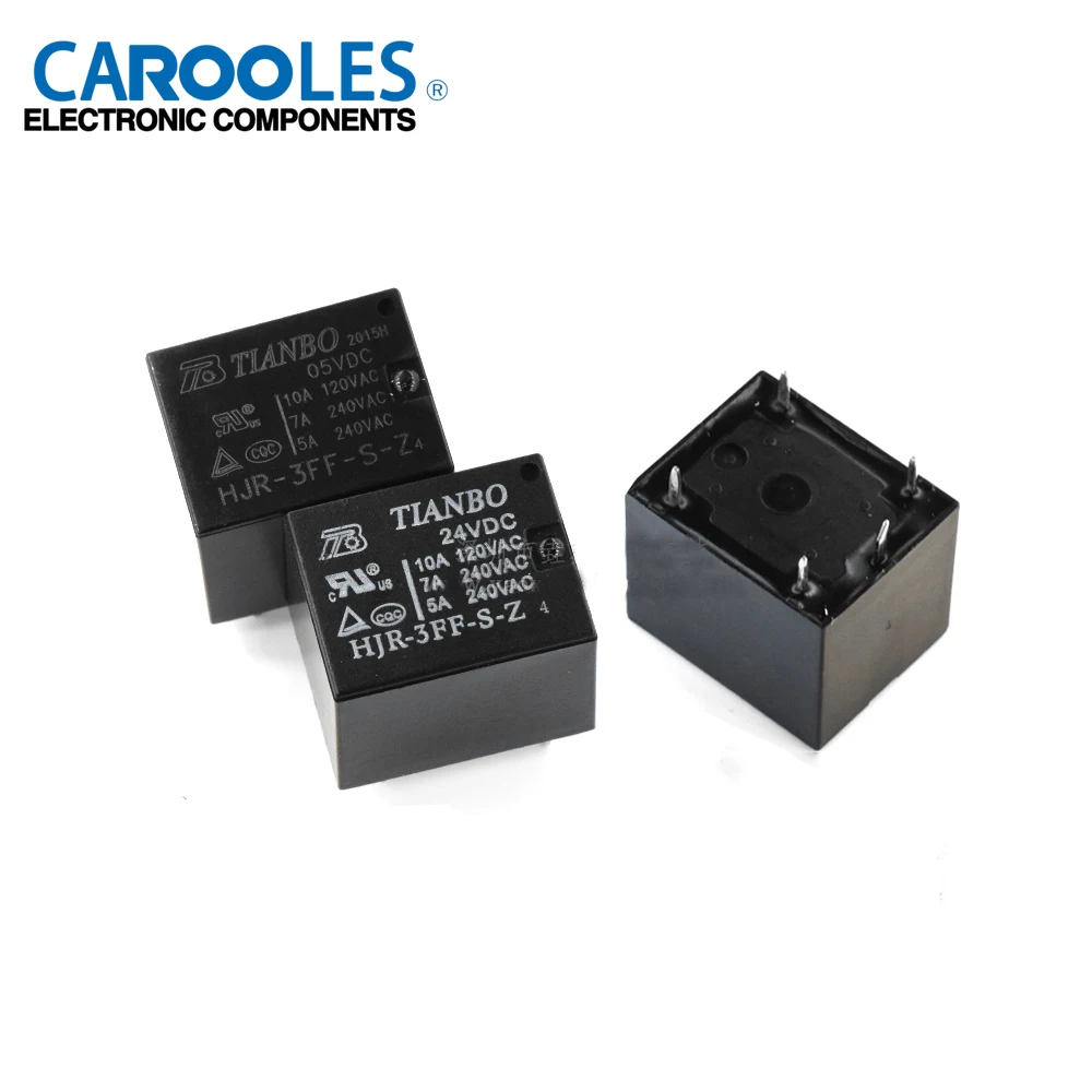 10PCS Relay DIP5 HJR-3FF-S-Z 05VDC 12VDC 24VDC 5V 12V 24V T73 10A