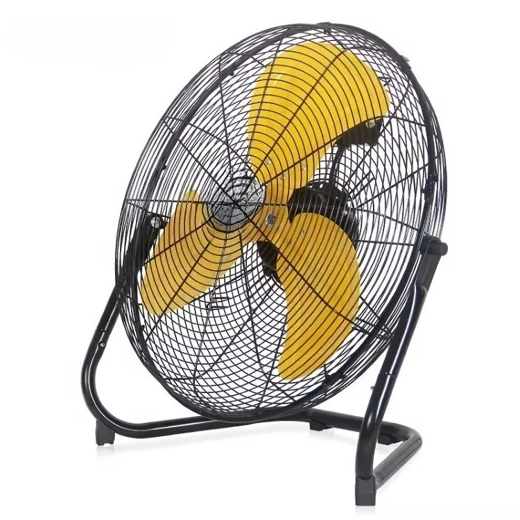 

High Quality 85W High Velocity Floor Fan Metal Construction Hotel Application 16 Inch Powerful Indoor Floor Standing Fan