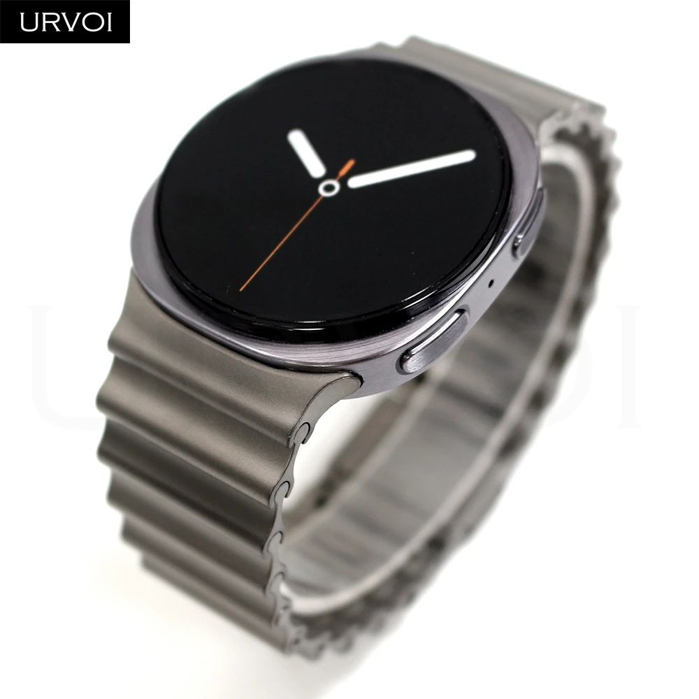 URVOI Ocean Band for Samsung Galaxy Watch 9 8 40mm 44mm 8 Classic 46mm DLC Coated Stainless Steel Strap Magnet Closure Easy Fit