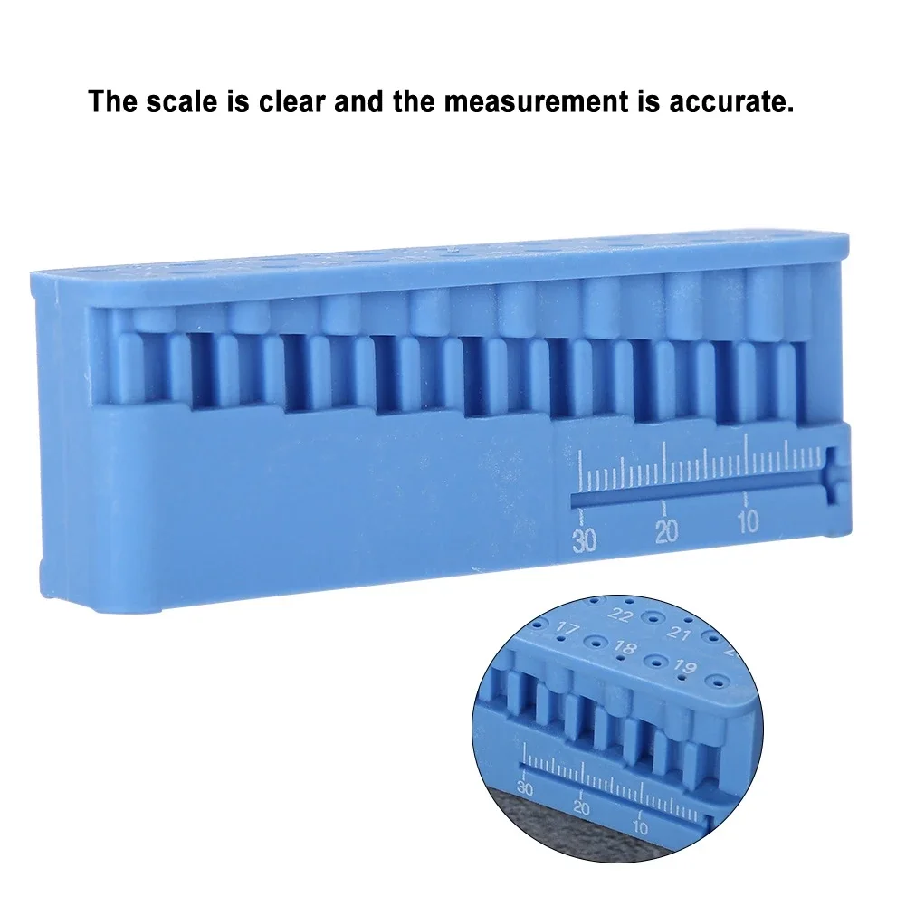 Bloco de canal radicular dental arquivos ferramentas de medição de desinfecção alta temperatura resistente à alta pressão placa de teste de régua endodontia