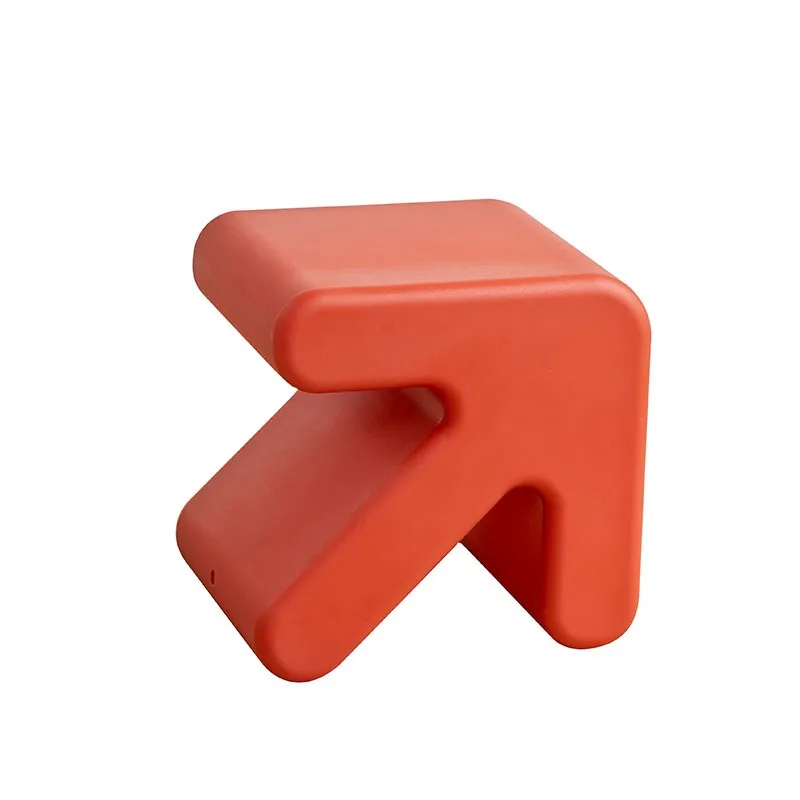 Simple household door shoe change arrow stool, creative kindergarten arrow low stool, living room plastic low stool