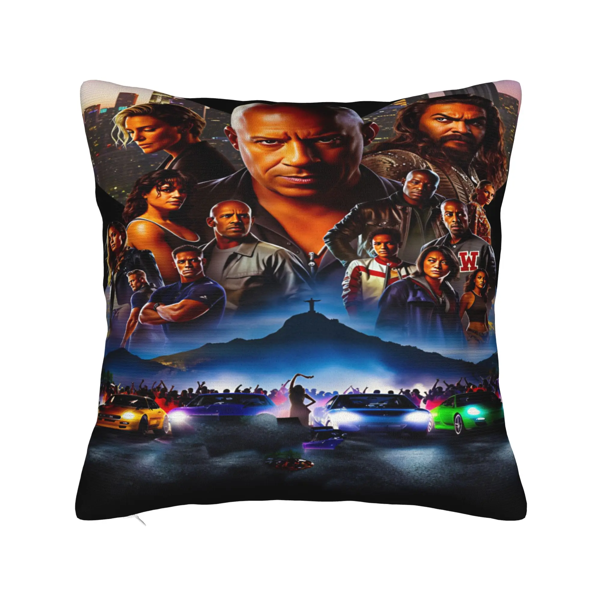 Fast And Furious 3D Print Pillow Case  Fashion Pillow Cover Soft Pillowcases For Living Room Chair