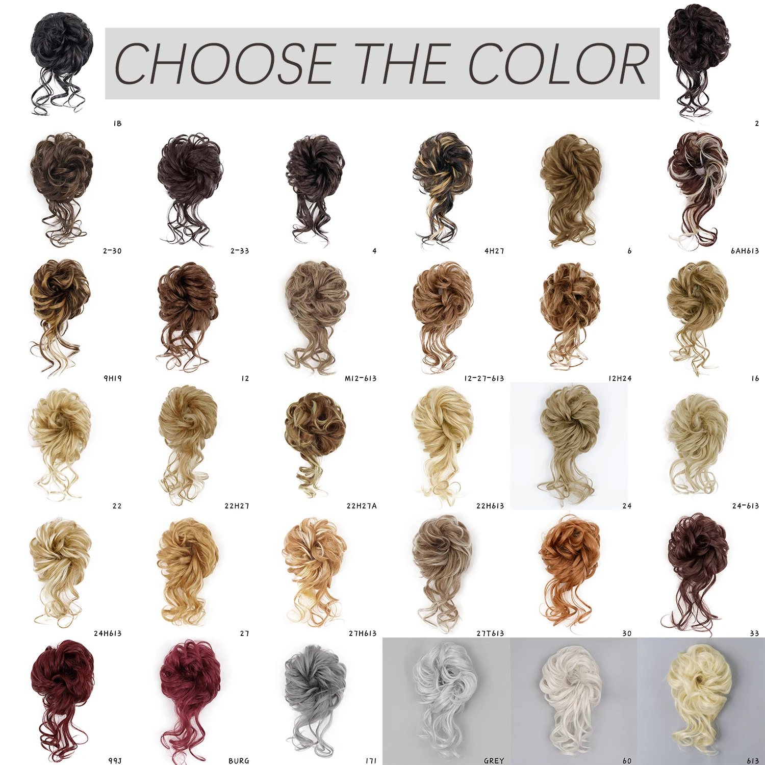 AZQUEEN syntetyczny przyrząd do koka z włosów Chignon naturalny szary Messy kręcone opaski do włosów elastyczne Scrunchy sztuczne włosy kawałki dla