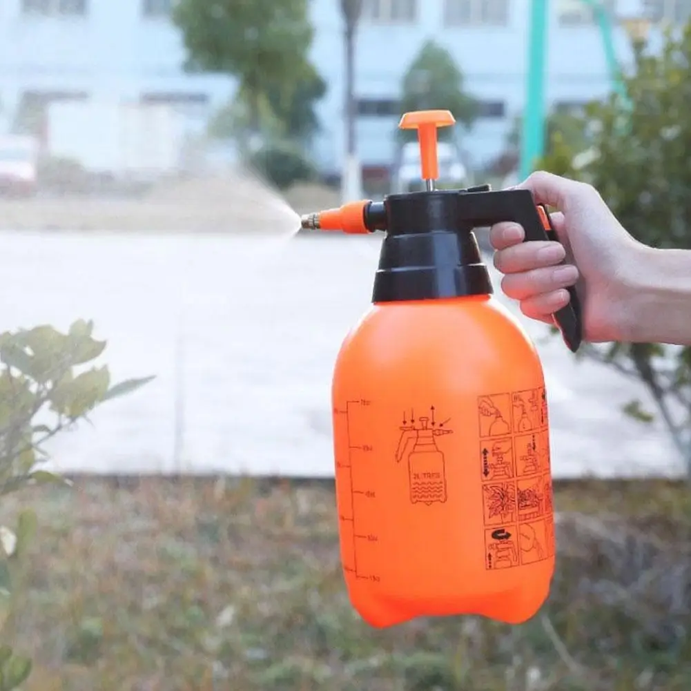 0,8/1,5/2/3L Garten-Drucksprüher Tragbarer Handpumpen-Sprüher Gießkanne mit Verstellbarer Düse für Garten und Rasen, 2 Sprühmodi