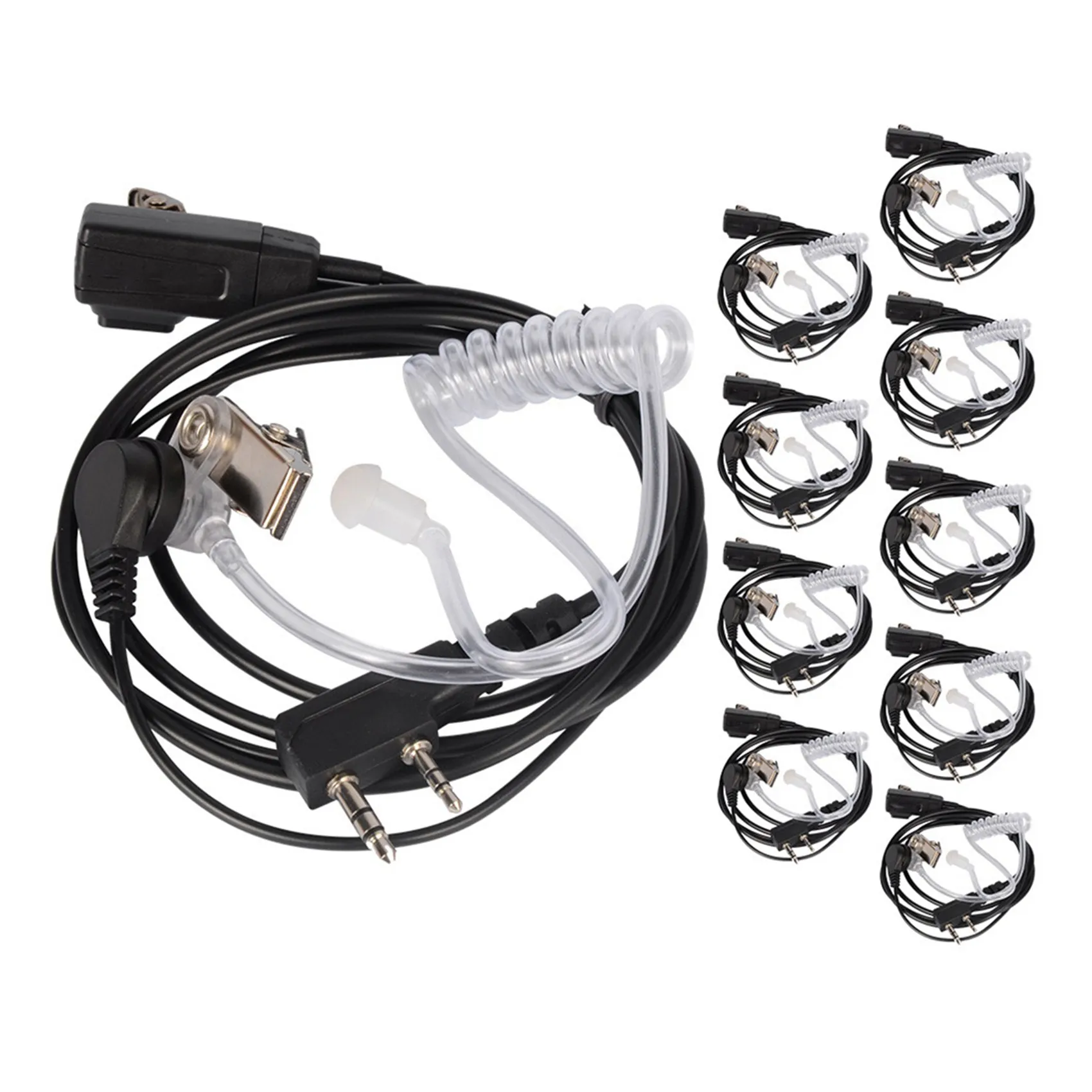 

10PCS Accessories Air Acoustic Tube Headset Earpiece for Baofeng for Radio Walkie Talkie Headset for 888S UV-5R UV-82