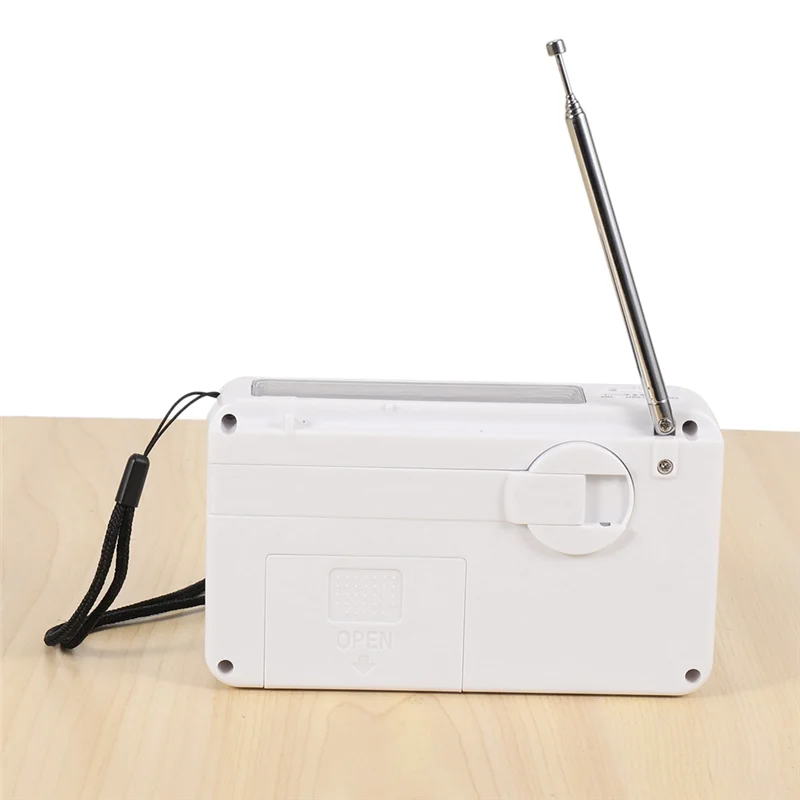 AS95-3X Radio di emergenza con energia solare e manovella autoalimentata, ricarica USB a batteria Radio FM/AM