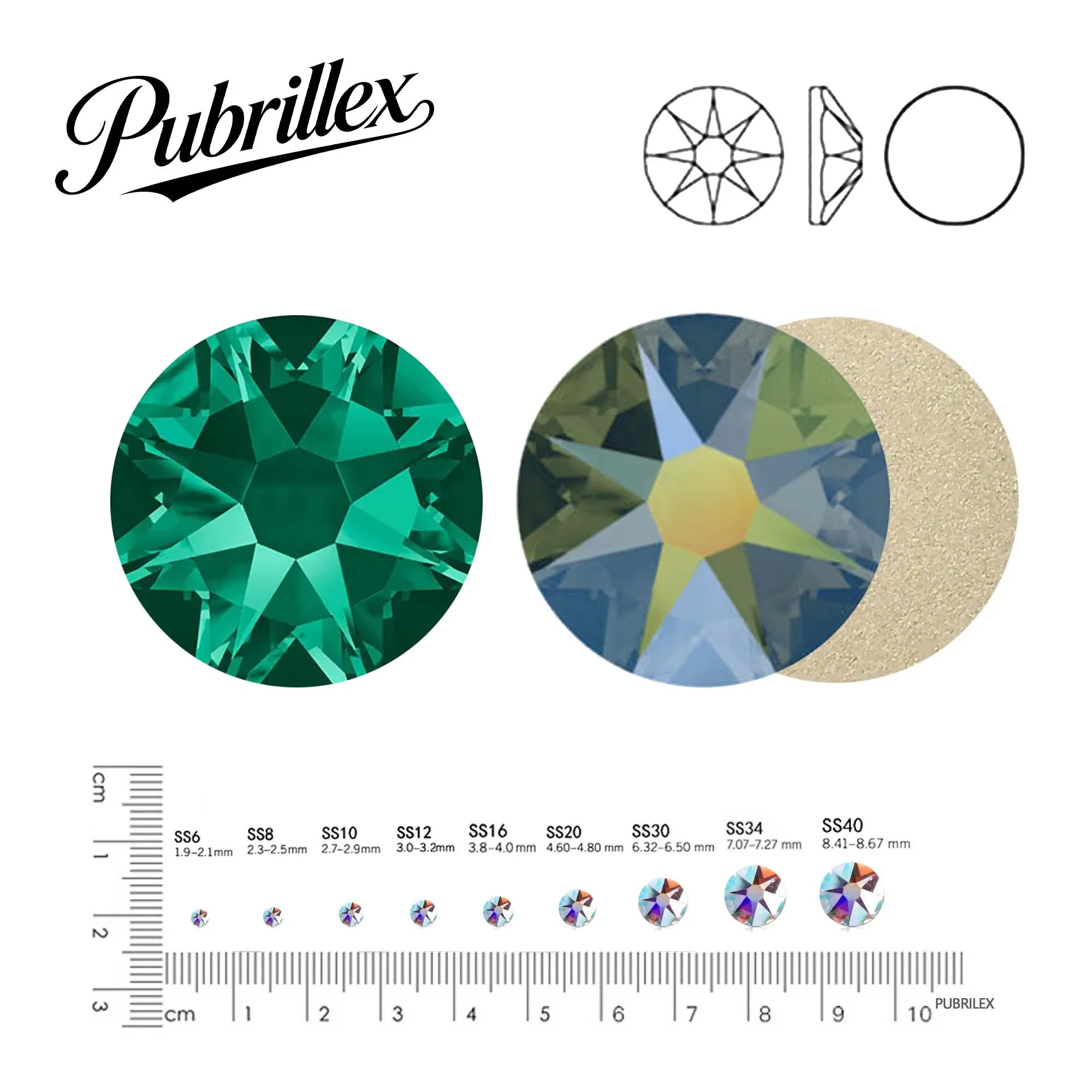 

Emerald and Emerald AB Crystal Nail Art Non hotfix rhinestones Xirius flatback Rhinestone Glass Strass for Nail Art Garment