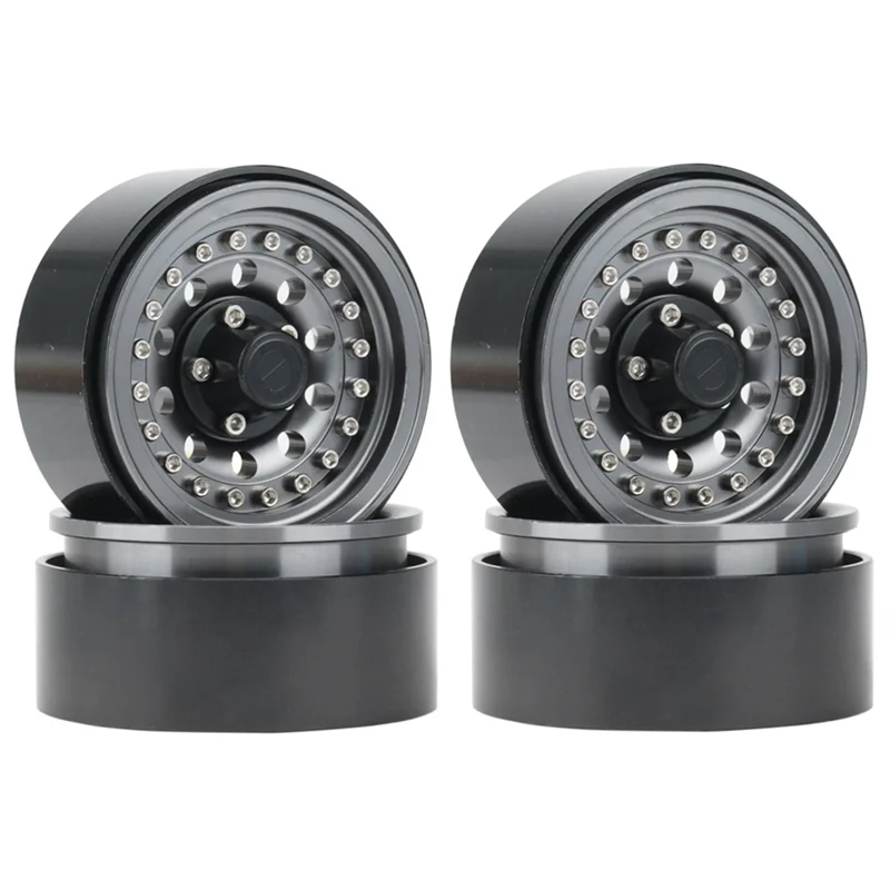 

A63T-Metal 1.9 Inch Beadlock Wheel Rim Wheel Hub For 1/10 RC Crawler Car Axial SCX10 Traxxas TRX4 RC4WD D90 Redcat Gen8