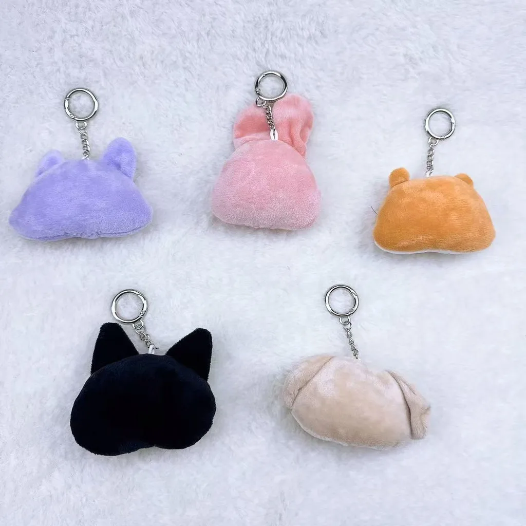 2025 New Kpop Idol ATEEZ Plush Doll Keyring  Face Keychains