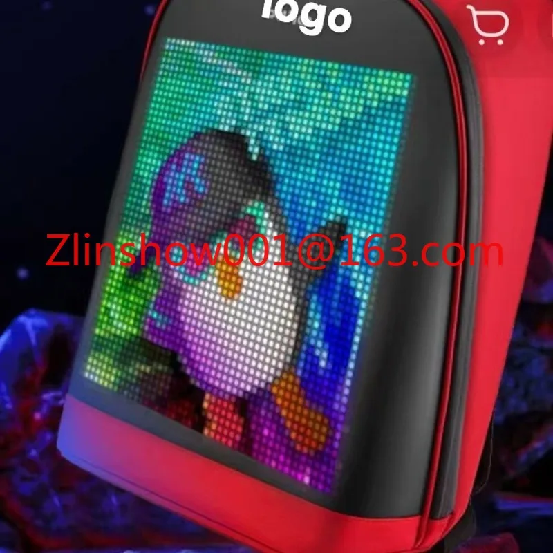 LED high definition backpack display backpack USB powered
