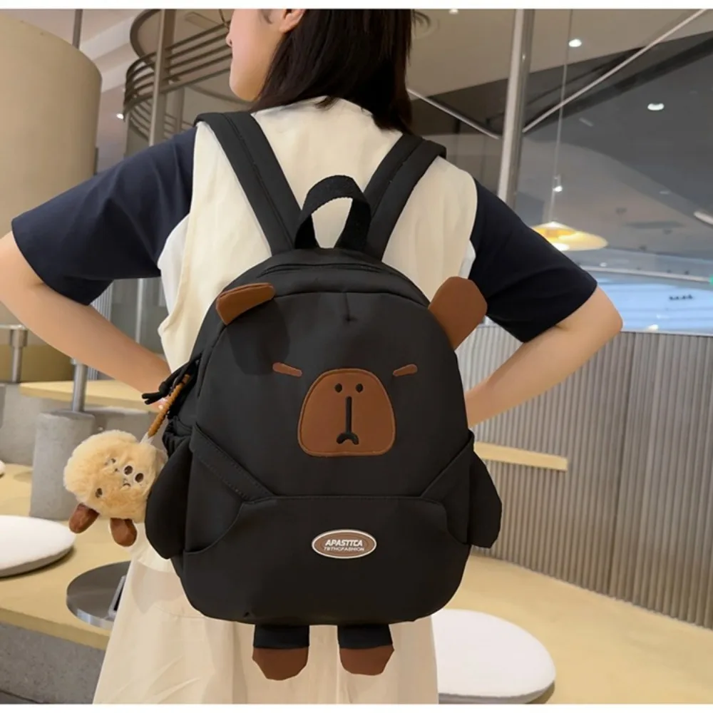 1PC Cute Large Capacity Capybara Backpack Multicolor Kawaii Capibala Bag High Quality Student Schoolbag